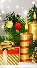 Scaricare immagine New Year, Objects, Holidays, Pictures, Christmas, Xmas, Candles sul telefono gratis.