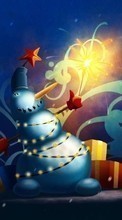 Scaricare immagine 240x400 Holidays, New Year, Christmas, Xmas, Drawings sul telefono gratis.