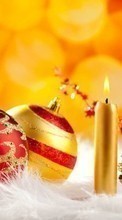Scaricare immagine New Year, Holidays, Christmas, Xmas, Candles sul telefono gratis.