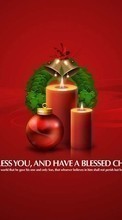 Scaricare immagine Holidays, New Year, Christmas, Xmas, Candles sul telefono gratis.