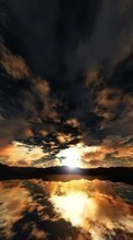 Clouds, Landscape, Sunset per Sony Ericsson W550