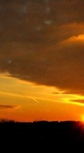 Scaricare immagine Clouds, Landscape, Sunset sul telefono gratis.