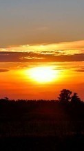 Scaricare immagine Clouds, Landscape, Sunset sul telefono gratis.