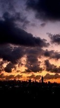 Scaricare immagine Clouds,Landscape,Sunset sul telefono gratis.