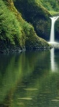Scaricare immagine Lakes, Nature, Water, Waterfalls sul telefono gratis.