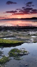 Scaricare immagine Lakes, Landscape, Sunset sul telefono gratis.
