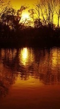 Scaricare immagine Landscape,Rivers,Sunset sul telefono gratis.