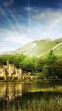 Scaricare immagine Landscape, Rivers, Castles sul telefono gratis.