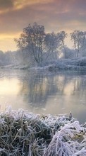 Scaricare immagine Landscape,Rivers,Winter sul telefono gratis.
