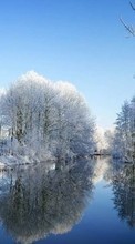 Scaricare immagine Landscape,Rivers,Winter sul telefono gratis.
