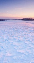 Scaricare immagine Landscape, Snow, Sunset, Winter sul telefono gratis.