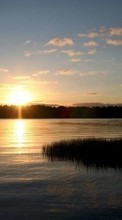 Scaricare immagine Landscape, Water, Sunset, Sun sul telefono gratis.