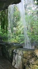 Scaricare immagine 1024x600 Landscape, Waterfalls sul telefono gratis.