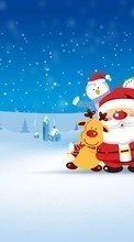 Scaricare immagine Holidays, Pictures, Christmas, Xmas, Santa Claus, Snow, Winter sul telefono gratis.