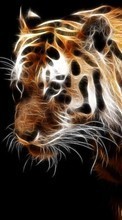 Scaricare immagine Animals, Art, Tigers sul telefono gratis.
