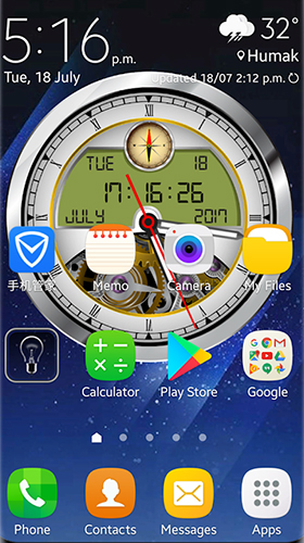 Analog clock 3D - scaricare Sfondo sfondi animati per Android di cellulare gratuitamente.