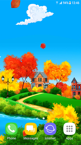 Scarica gratis sfondi animati Autumn sunny day per telefoni di Android e tablet.
