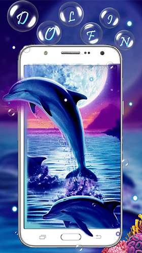 Scarica gratis sfondi animati Blue dolphin by Live Wallpaper Workshop per telefoni di Android e tablet.