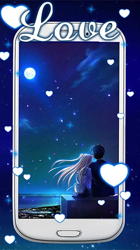 Scarica gratis sfondi animati Blue love per telefoni di Android e tablet.