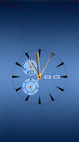 Scarica gratis sfondi animati Clock: real time per telefoni di Android e tablet.