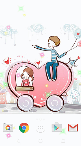 Scarica gratis sfondi animati Cute lovers per telefoni di Android e tablet.