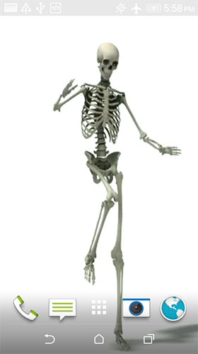 Dancing skeleton - scaricare Sfondo sfondi animati per Android di cellulare gratuitamente.