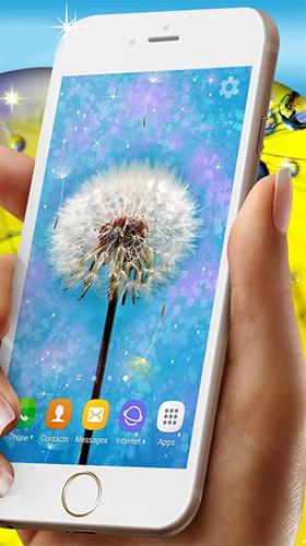 Dandelions - scaricare Con orologio sfondi animati per Android di cellulare gratuitamente.