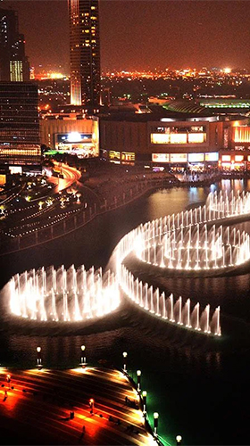 Dubai fountain - scaricare Paesaggio sfondi animati per Android di cellulare gratuitamente.