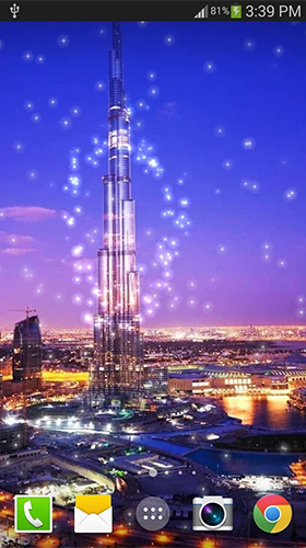 Dubai night by live wallpaper HongKong - scaricare Architettura sfondi animati per Android di cellulare gratuitamente.