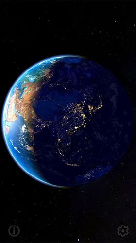 Earth and Moon 3D - scaricare Spazio sfondi animati per Android di cellulare gratuitamente.