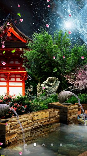 Scarica gratis sfondi animati Eastern garden by Amax LWPS per telefoni di Android e tablet.