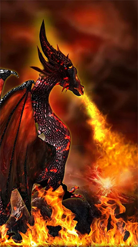 Fire dragon 3D - scaricare Fantasy sfondi animati per Android di cellulare gratuitamente.