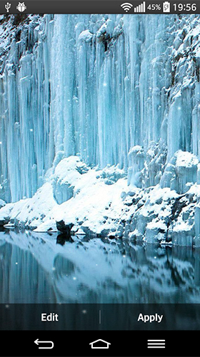 Scarica gratis sfondi animati Frozen waterfall per telefoni di Android e tablet.