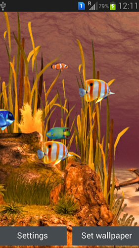 Scarica gratis sfondi animati Galaxy aquarium per telefoni di Android e tablet.