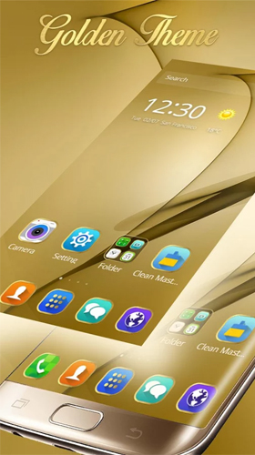 Gold theme for Samsung Galaxy S8 Plus - scaricare  sfondi animati per Android di cellulare gratuitamente.
