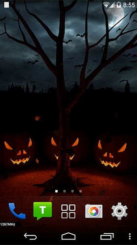 Halloween evening 3D - scaricare  sfondi animati per Android di cellulare gratuitamente.