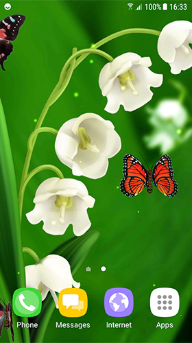 Lilies of the valley - scaricare Fiori sfondi animati per Android di cellulare gratuitamente.