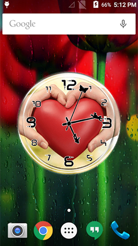 Love: Clock by Lo Siento - scaricare Sfondo sfondi animati per Android di cellulare gratuitamente.