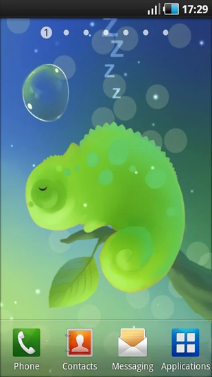 Scarica gratis sfondi animati Mini Chameleon per telefoni di Android e tablet.