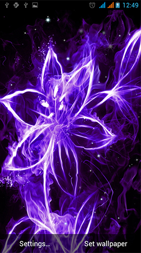 Scarica gratis sfondi animati Neon flowers by Live Wallpapers Gallery per telefoni di Android e tablet.
