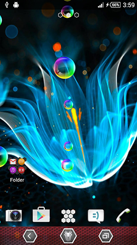 Scarica gratis sfondi animati Neon flowers by Next Live Wallpapers per telefoni di Android e tablet.