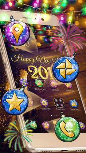 Scarica gratis sfondi animati New Year 2018 per telefoni di Android e tablet.