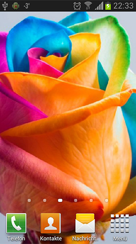 Rainbow roses - scaricare Fiori sfondi animati per Android di cellulare gratuitamente.