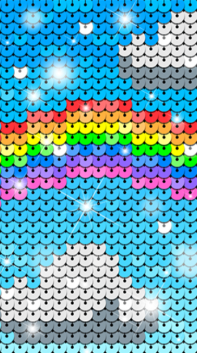 Rainbow sequin flip - scaricare sfondi animati per Android di cellulare gratuitamente.