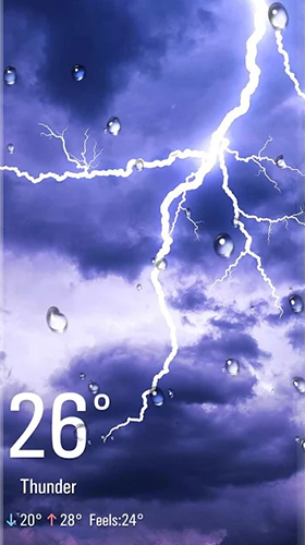 Scarica gratis sfondi animati Real Time Weather per telefoni di Android e tablet.