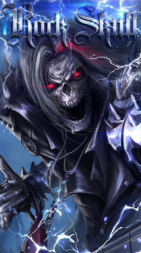 Rock skull - scaricare Fantasy sfondi animati per Android di cellulare gratuitamente.