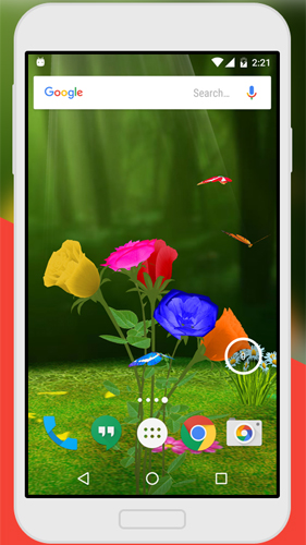 Scarica gratis sfondi animati Rose 3D by Live Wallpaper per telefoni di Android e tablet.