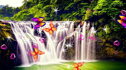 Scarica gratis sfondi animati Waterfall 3D by Thanh_Lan per telefoni di Android e tablet.