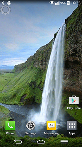 Scarica gratis sfondi animati Waterfall sounds per telefoni di Android e tablet.