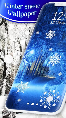 Winter snow by 3D HD Moving Live Wallpapers Magic Touch Clocks - scaricare Con orologio sfondi animati per Android di cellulare gratuitamente.